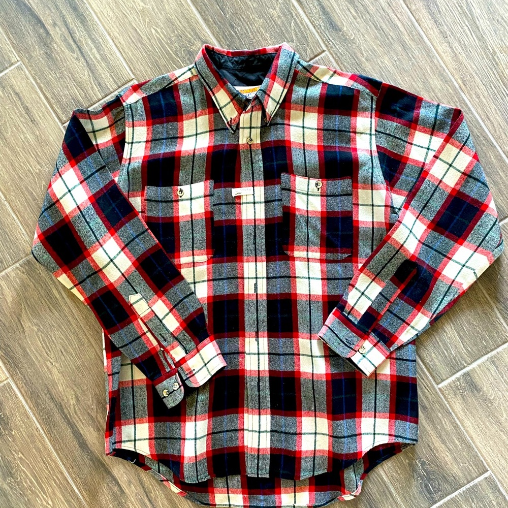 Catamount Trail Vintage Mens Plaid Long Sleeve Shirt